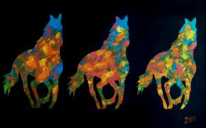 Artist Cindy Micklos Debuts New Abstract Horse Painting